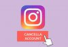 Come eliminare account Instagram