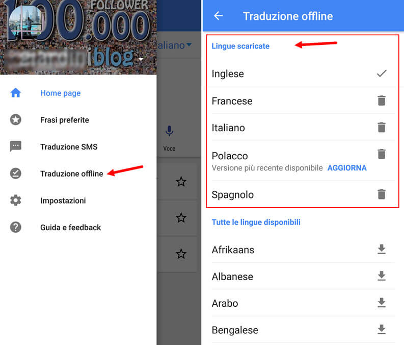 google traduttore offline senza connessione internet