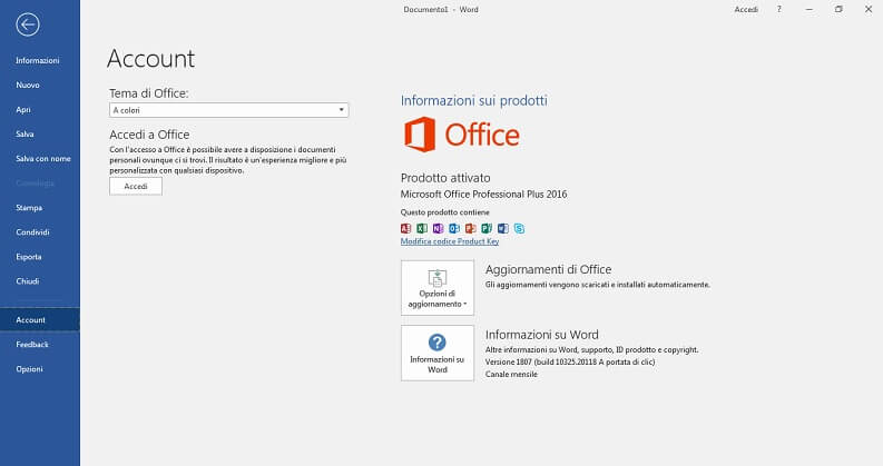 Attivare Microsoft Office
