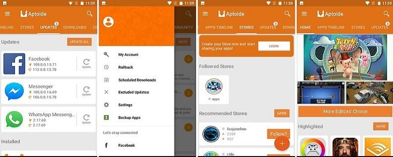 app store android aptoide