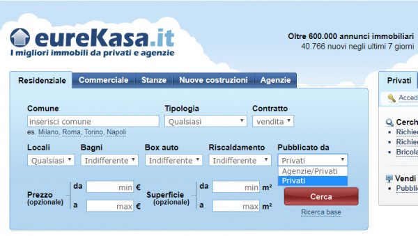 eurekasa cercare casa tra privati