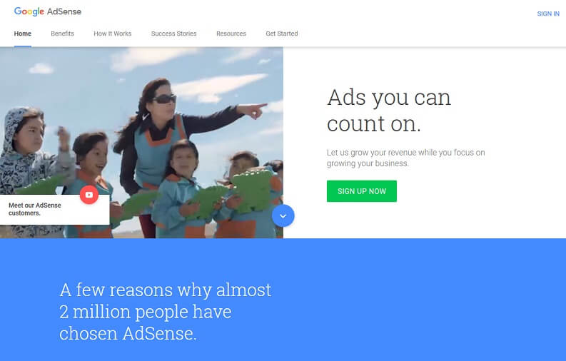 Guadagnare con il blog sito: Adsense