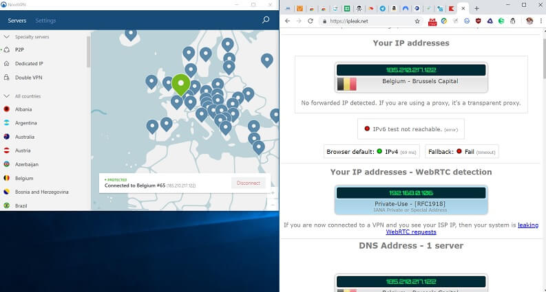 Dns leak NordVPN 