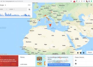 visualizzare cronologia Google Maps e disattivarla