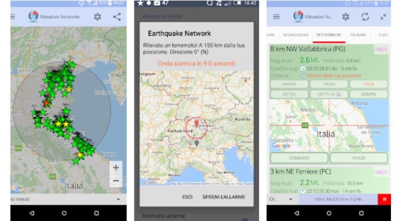 Terremoto oggi: rilevatore terremoto