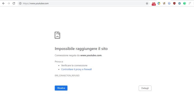 Bloccare un sito su Windows