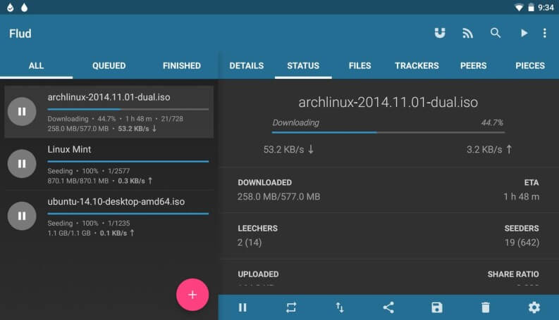 Torrent su Android: client