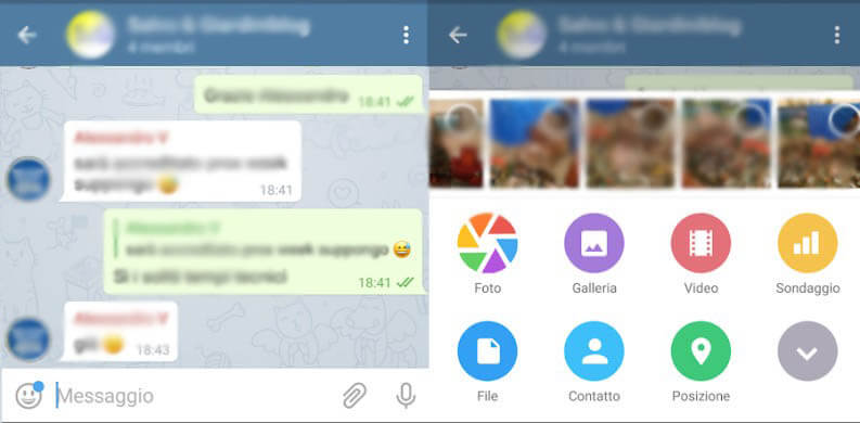 scambio file telegram