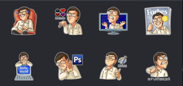 bill gates sticker telegram