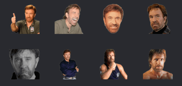 chuck norris sticker