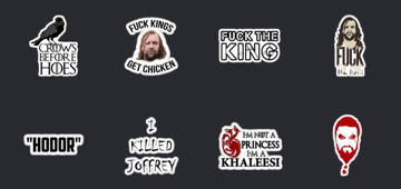 game of thrones sticker