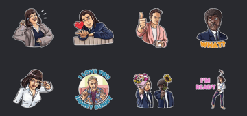 pulp fiction sticker