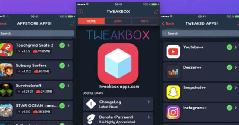 Store alternativi iOS: Tweakbox