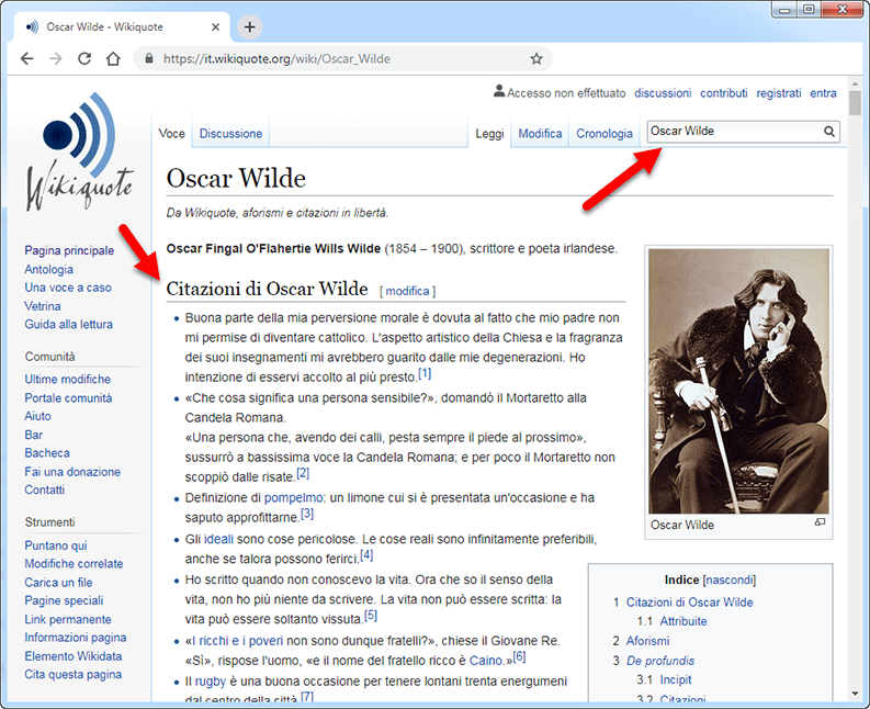 wikiquote per frasi di oscar wilde