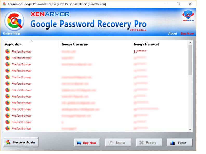 Google Password Recovery pro