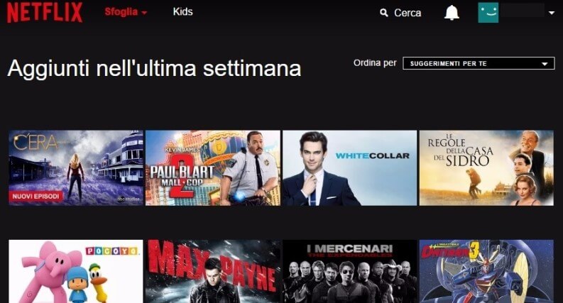 Monitorare aggiornamenti catalogo Netflix