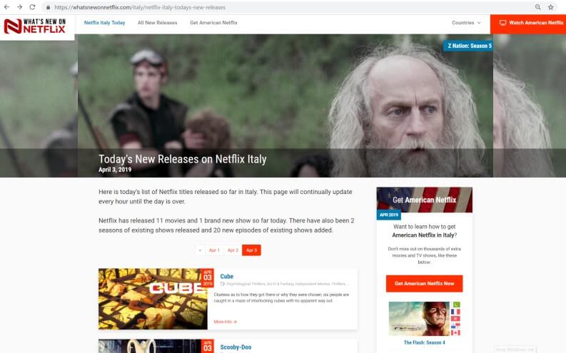 Monitorare aggiornamenti catalogo Netflix: Whatsnewonnetflix