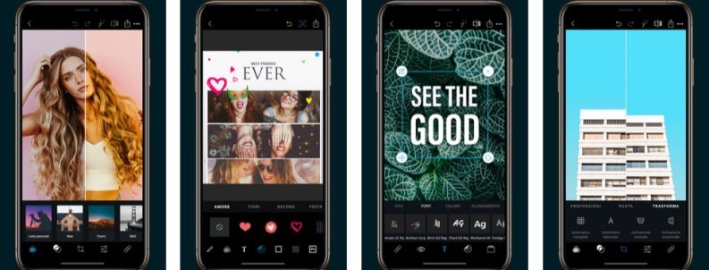 Fotoritocco app: Photoshop Express su smartphone