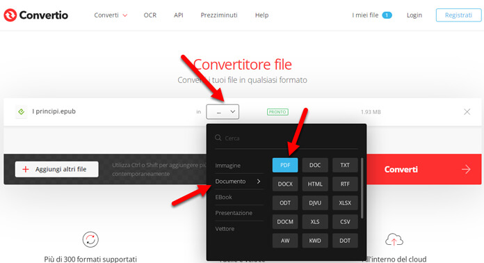 Convertire File Da Epub A Pdf