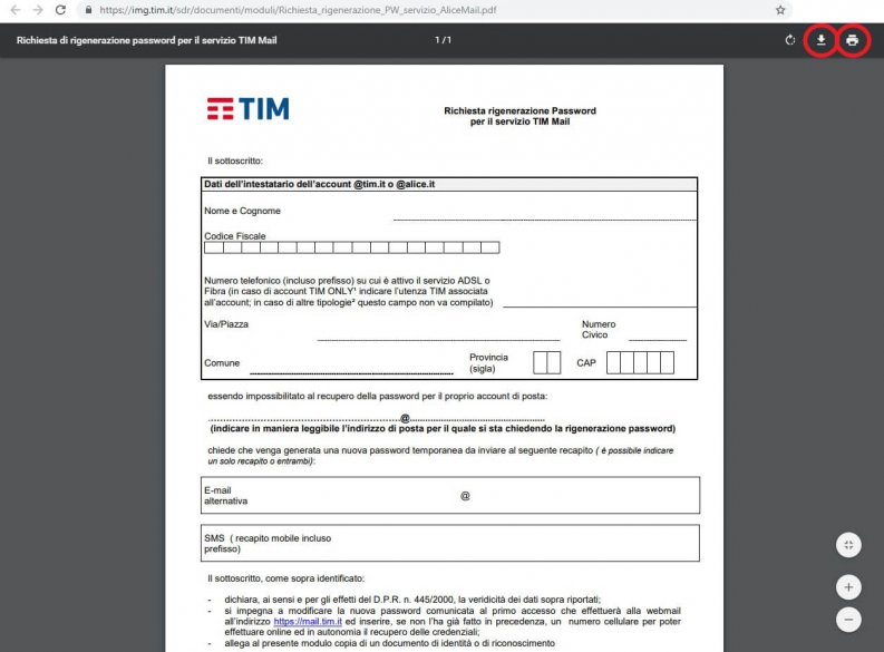 Problemi con Alice Mail e TIM mail modulo