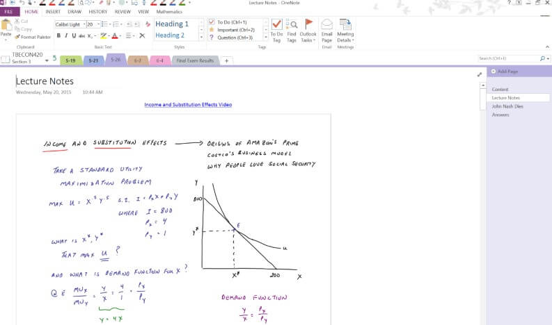 App per prendere appunti: Onenote