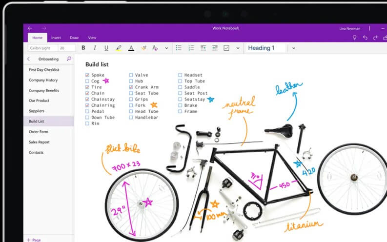 App per prendere appunti: OneNote