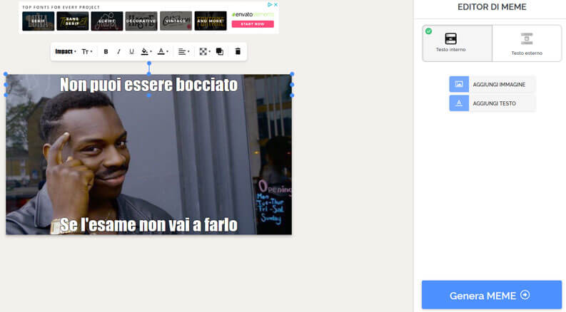 creare meme con siti online