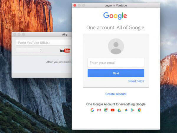 login google per bypassare youtube