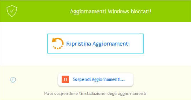 StopUpdates10 per ripristinare aggiornamenti