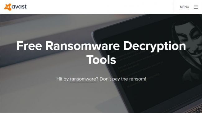 Avast Free Ransomware Decryption Tools