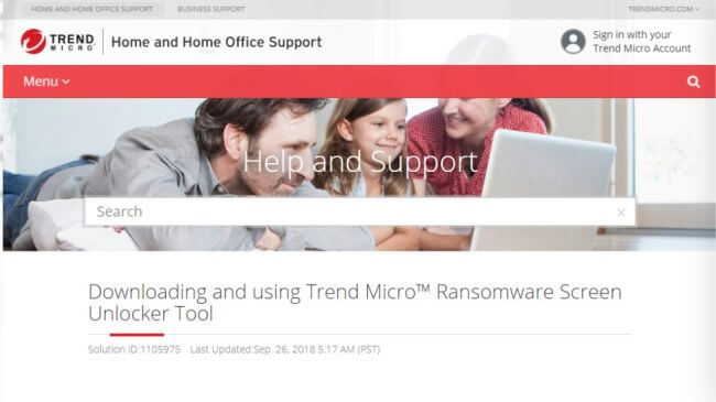 Trend Micro Ransomware File Decryptor