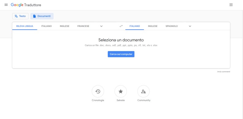 Tradurre PDF con google translate