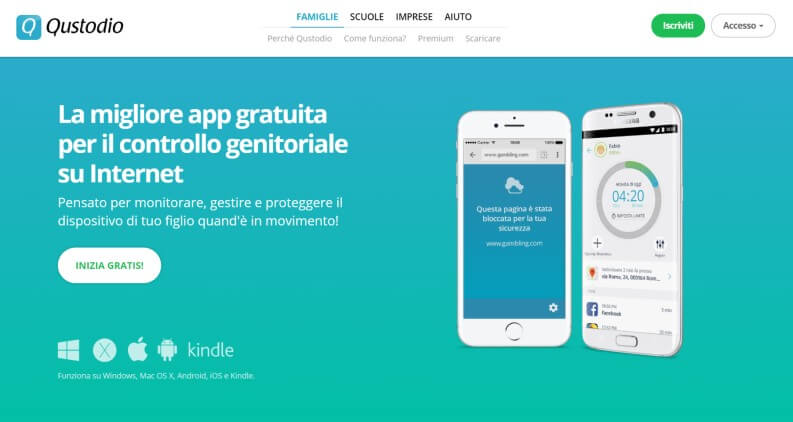 Qustodio app di parental control 