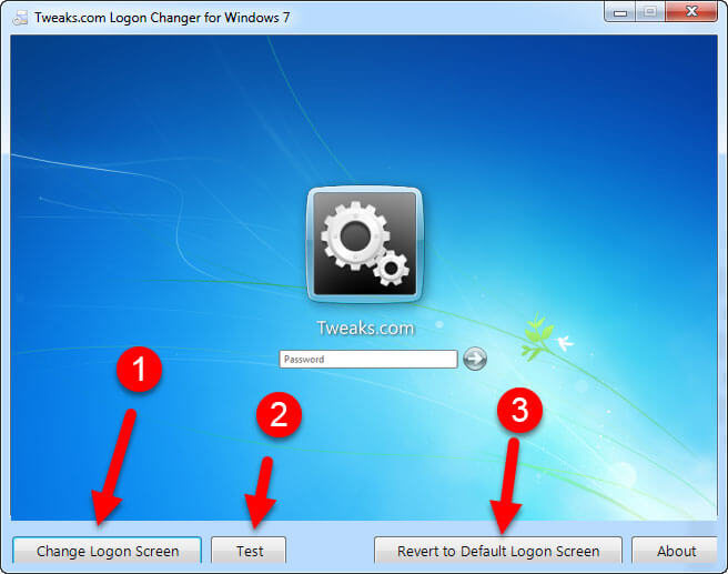 cambiare schermata login