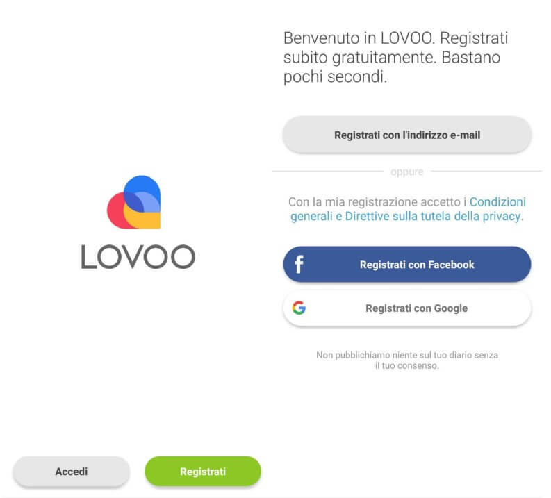 Lovoo Registrazione