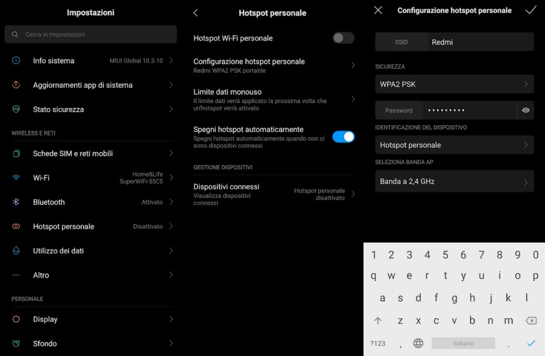 Attivare Hotspot su Android: procedura sulla MIUI