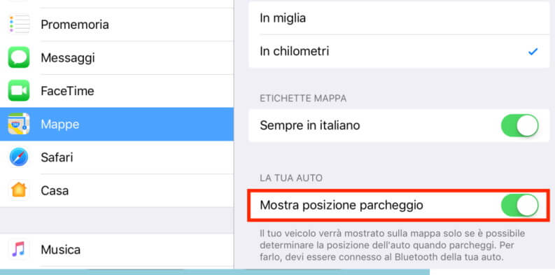 Le migliori app per localizzare auto: Apple maps