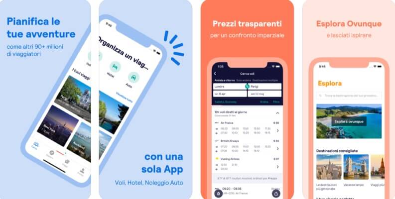 App per viaggi: Skyscanner