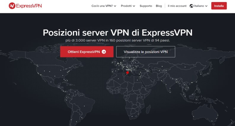 superare blocchi con ExpressVPN