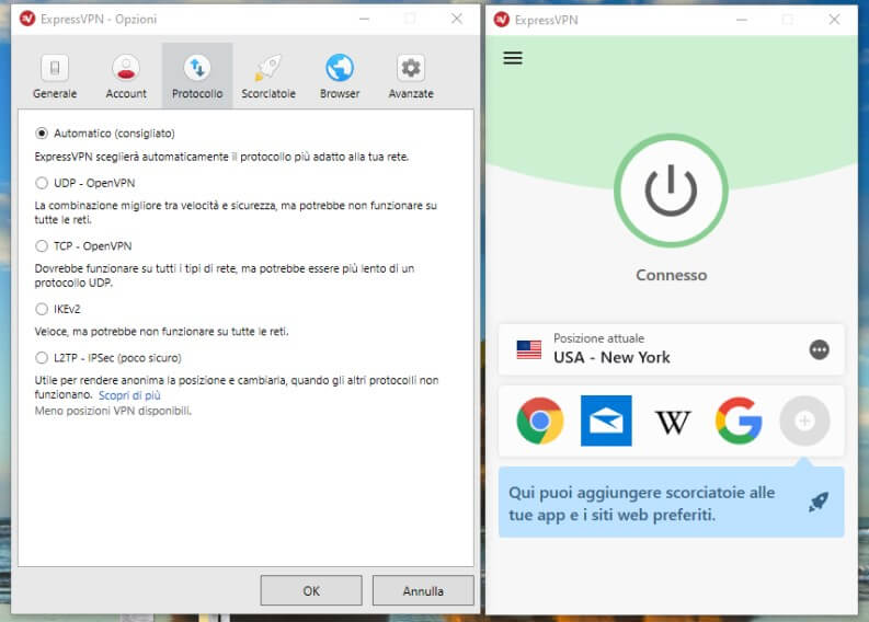 ExpressVPN protocolli