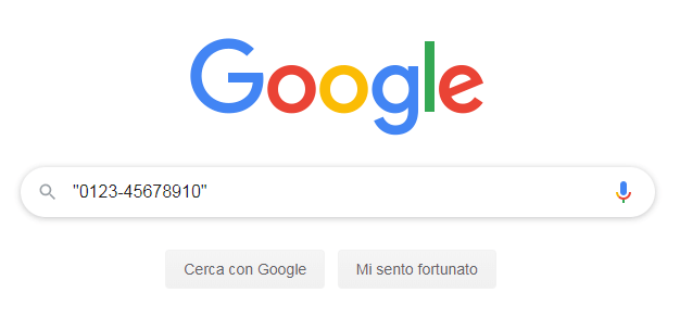 a chi appartiene questo numero telefonico google