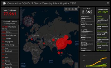 Coronavirus Mappa Aggiornata, con dati dei casi confermati e altre informazioni in tempo reale