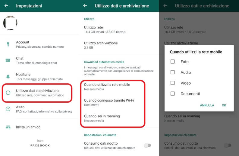 Download dati multimediali