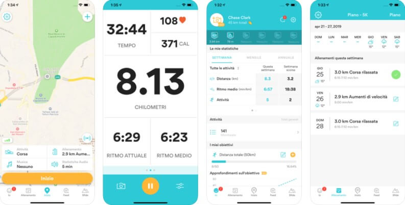 App per tracciare i percorsi: Runkeeper