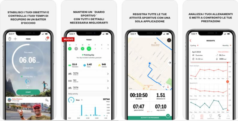 Sports Tracker tra le migliori app