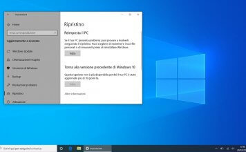 Come ripristinare Windows 10