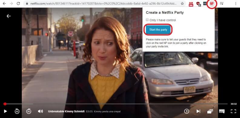 Netflix party guardare Netflix con gli amici a distanza