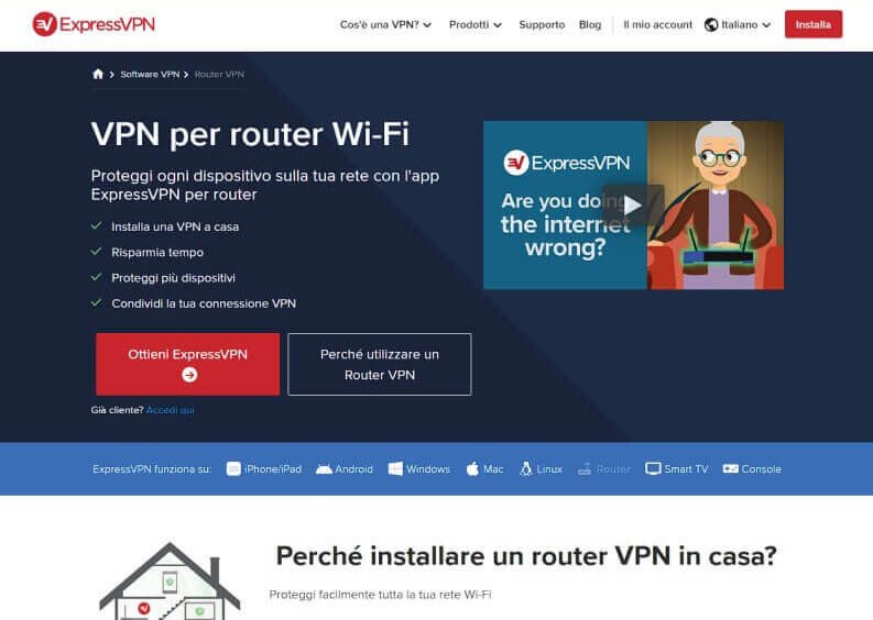 Come configurare ExpressVPN sul router