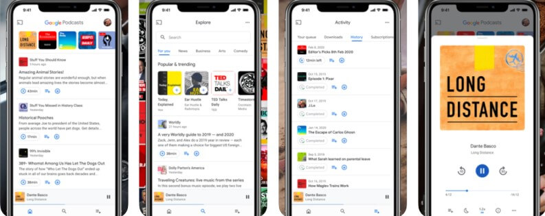 Migliori app per ascoltare podcast: Google Podcast