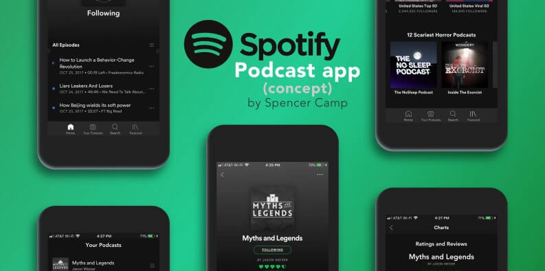 Migliori app per ascoltare podcast: Spotify